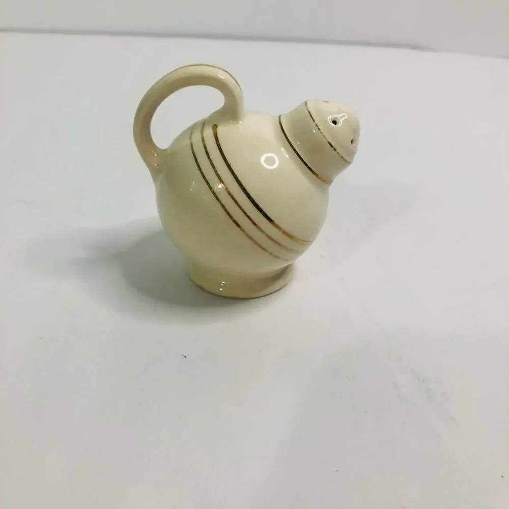 Vintage‎ white and gold hand painted replacement shaker